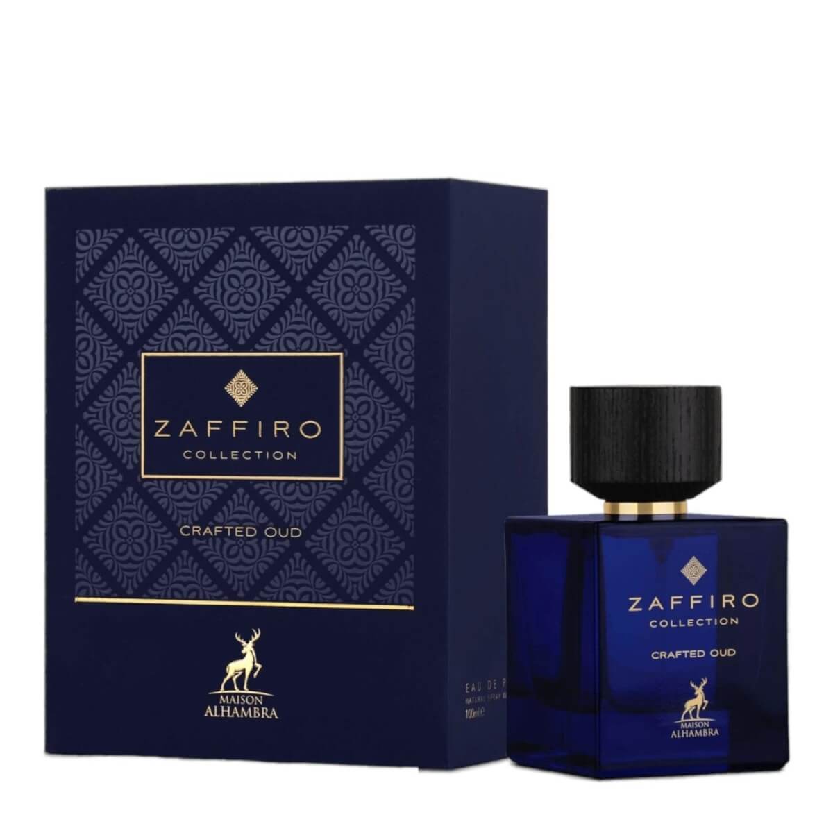 Zaffiro Collection Crafted Oud 100ml Eau de Parfum by Maison Alhambra Arabian perfume product image