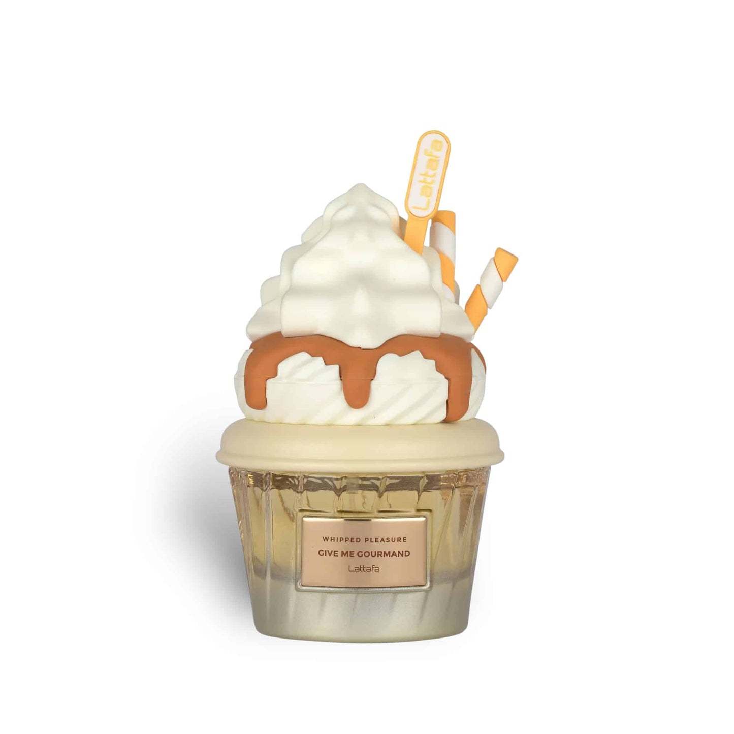 Whipped Pleasure (Give Me Gourmand) 75ml Eau de Parfum by Lattafa fragrance packaging front view