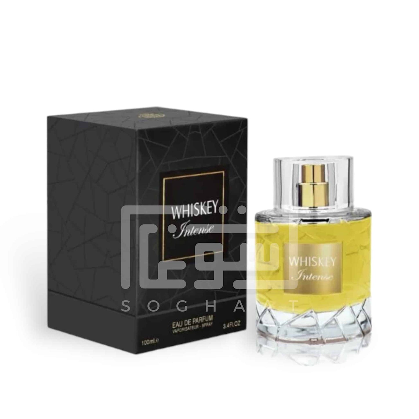 Whiskey Intense100ml Eau de Parfum by Fragrance World bottle and box