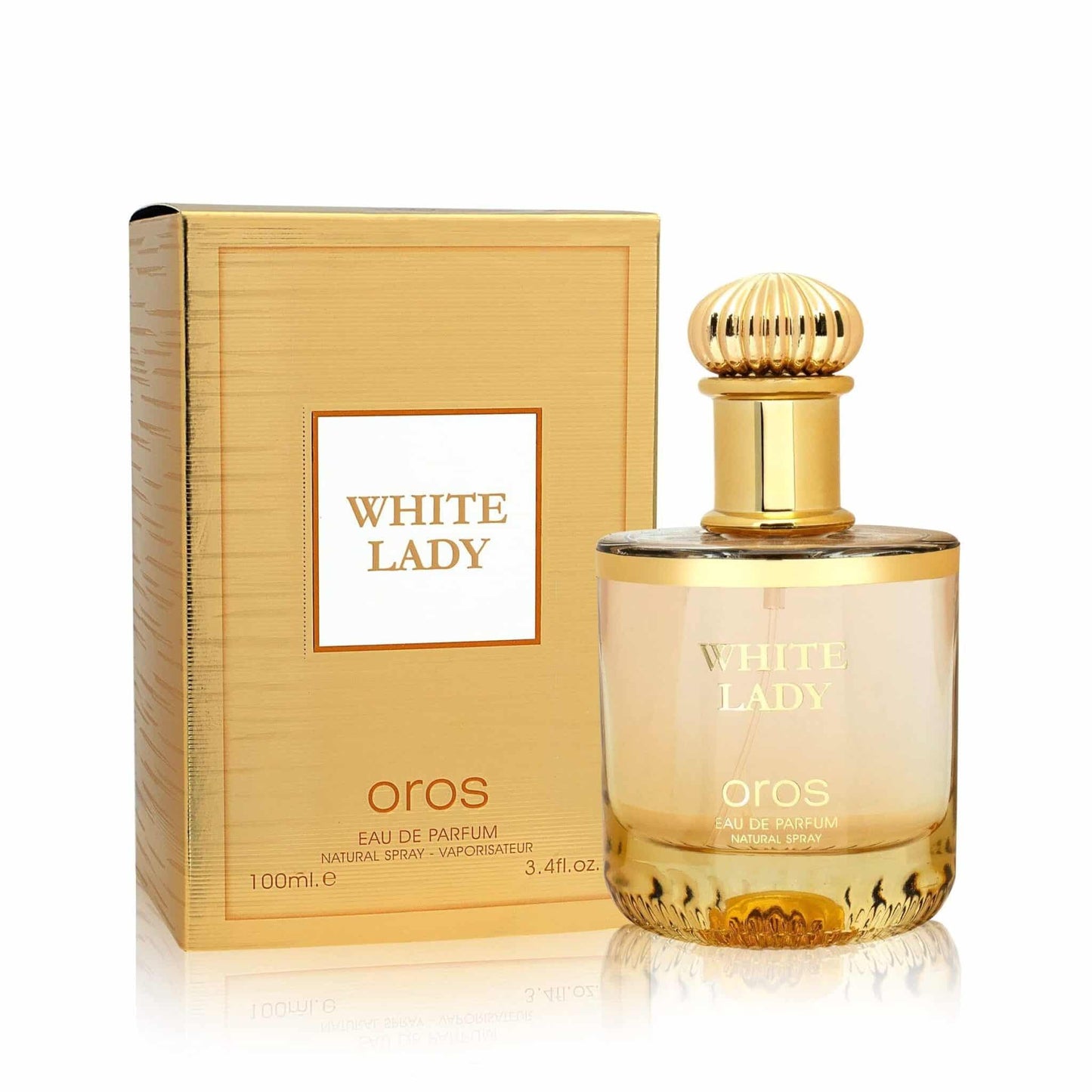 White Lady Oros 100ml Eau de Parfum by Fragrance World bottle and box