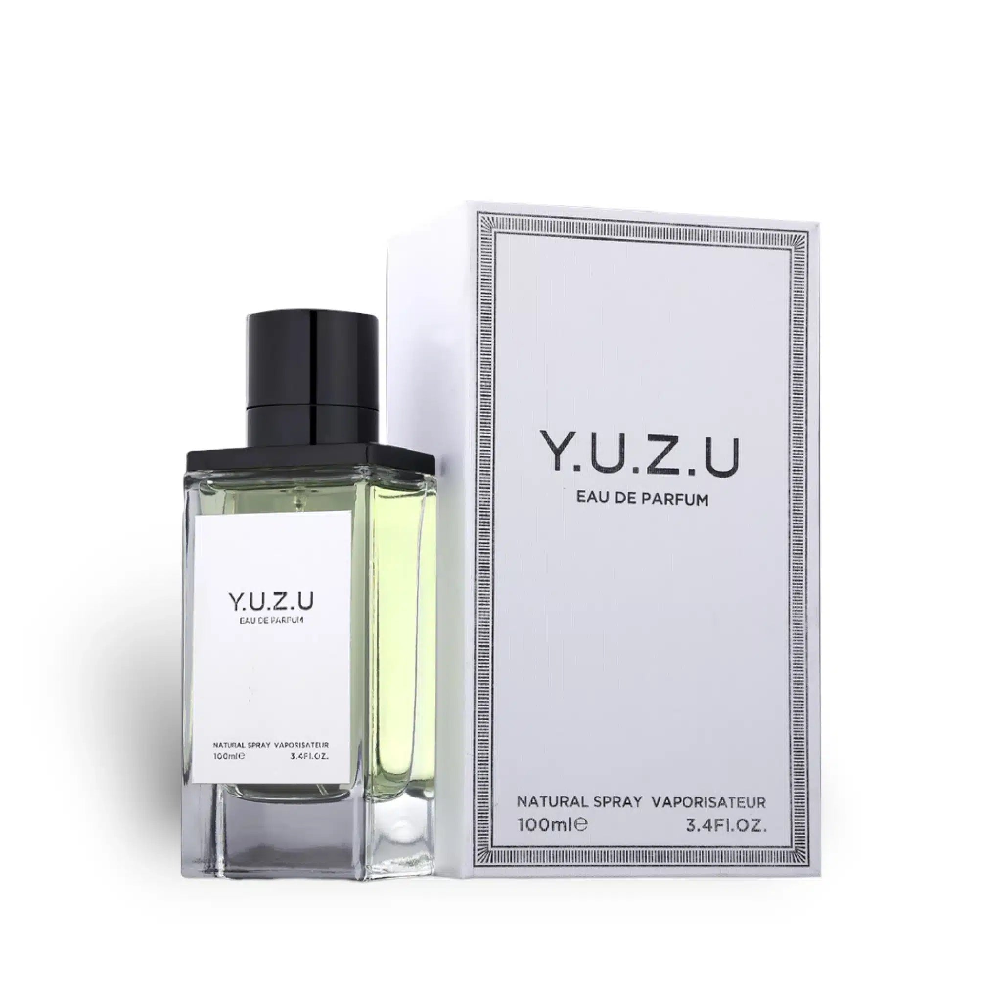 Y.U.Z.U 100ml Eau de Parfum by Fragrance World bottle and box