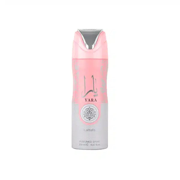 Yara Perfumed 200ml Body Spray by Lattafa body spray can and packaging