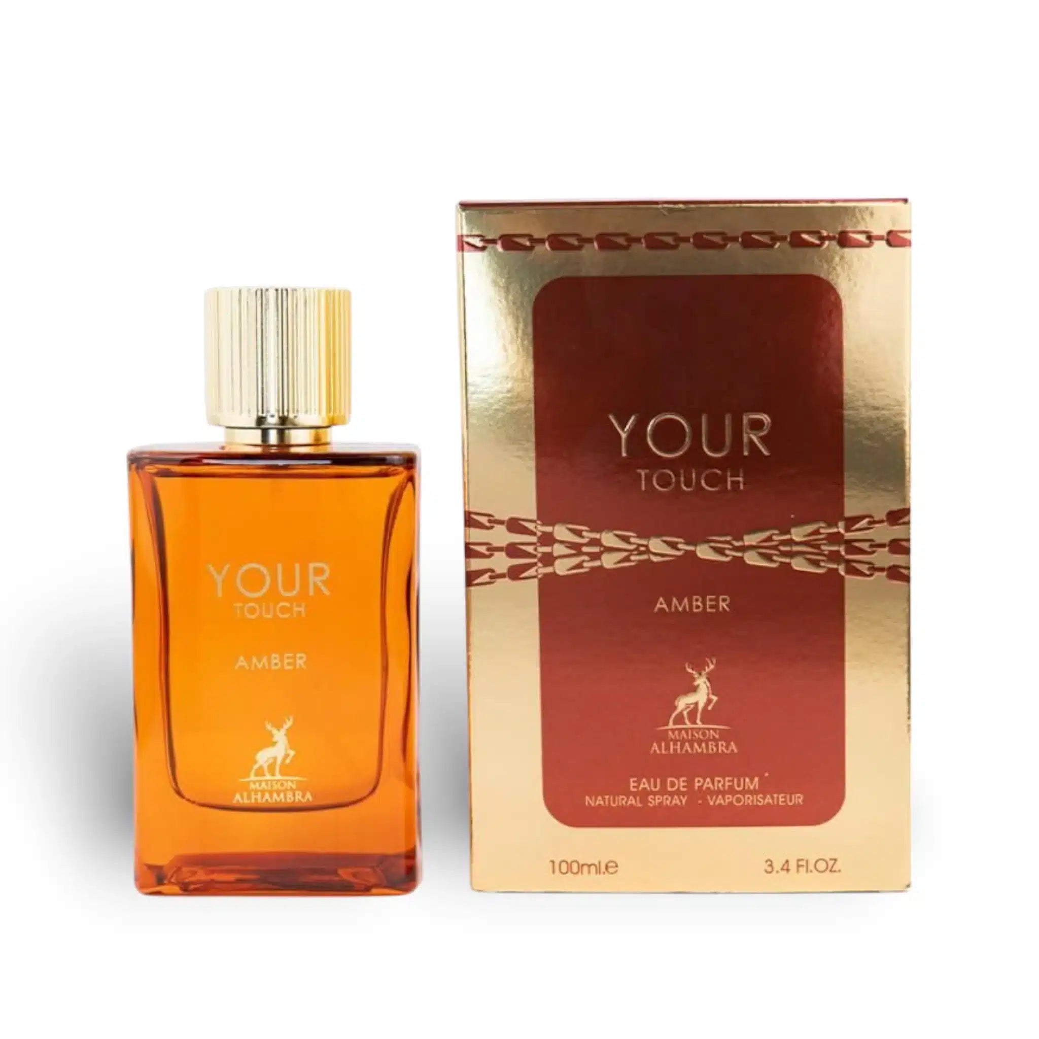 Your Touch Amber 100ml Eau de Parfum by Maison Alhambra fragrance bottle