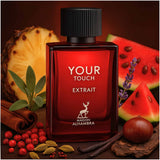Your Touch 100ml Extrait de Parfum by Maison Alhambra perfume bottle close up