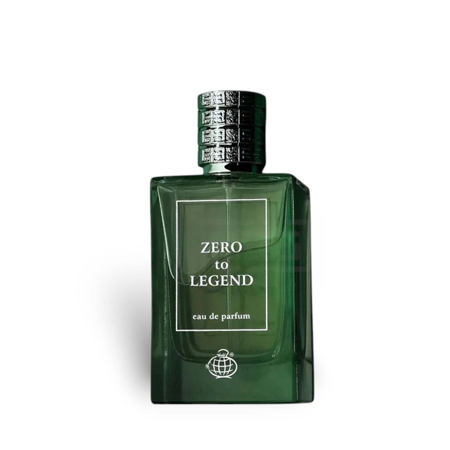 Zero To Legend 100ml Eau de Parfum by Fragrance World perfume bottle close up