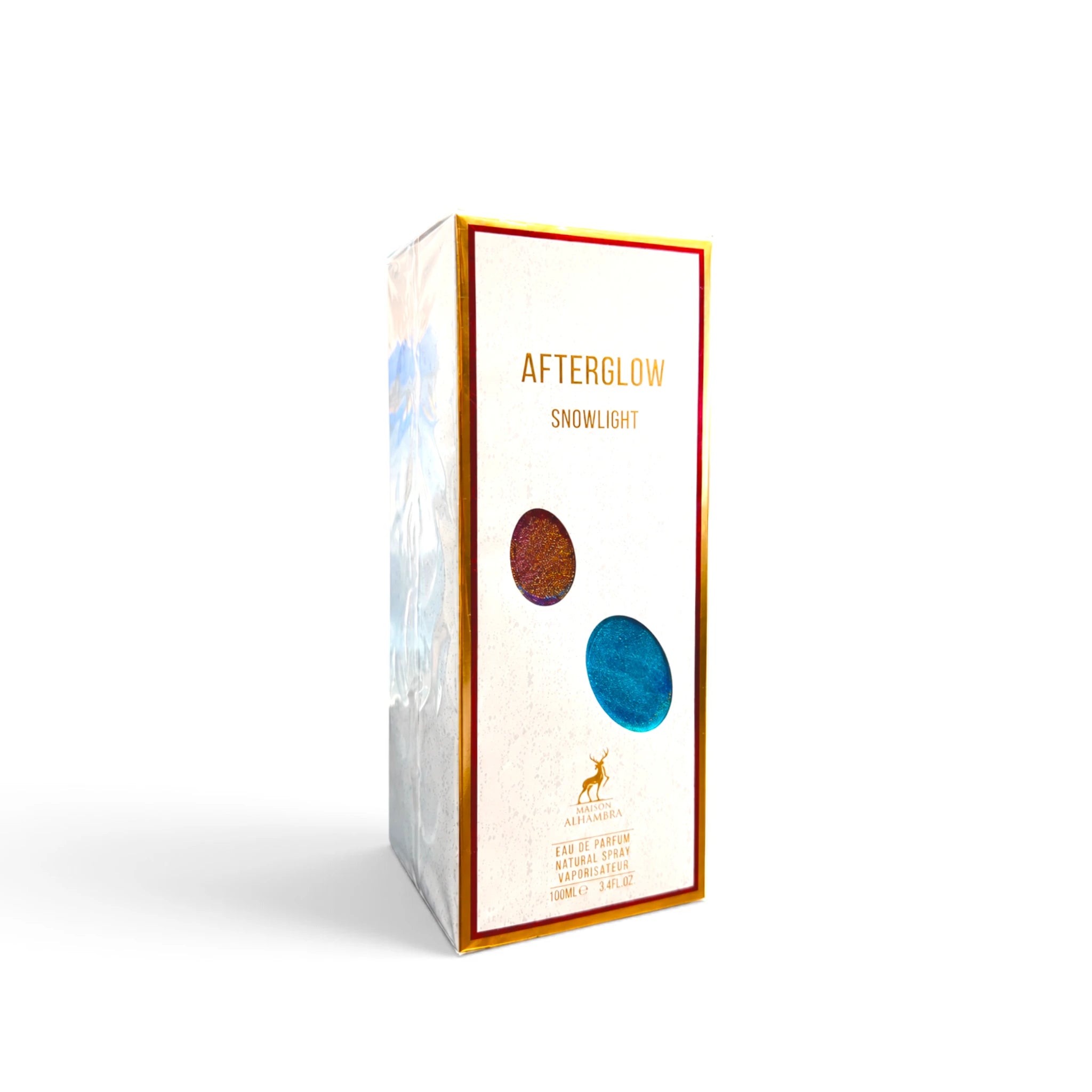 Angled view of Afterglow Snowlight Maison Alhambra fragrance