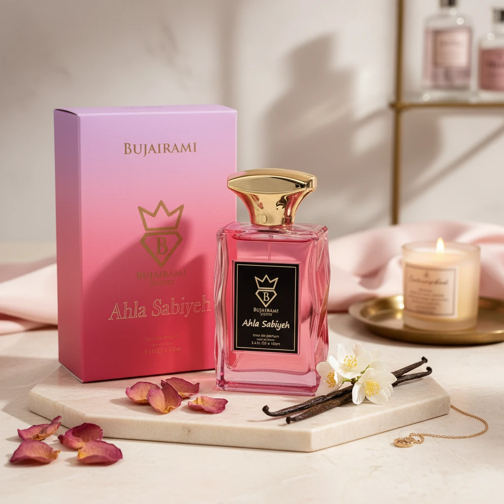 Lifestyle presentation of Ahla Sabiyeh by Bujairami fragrance
