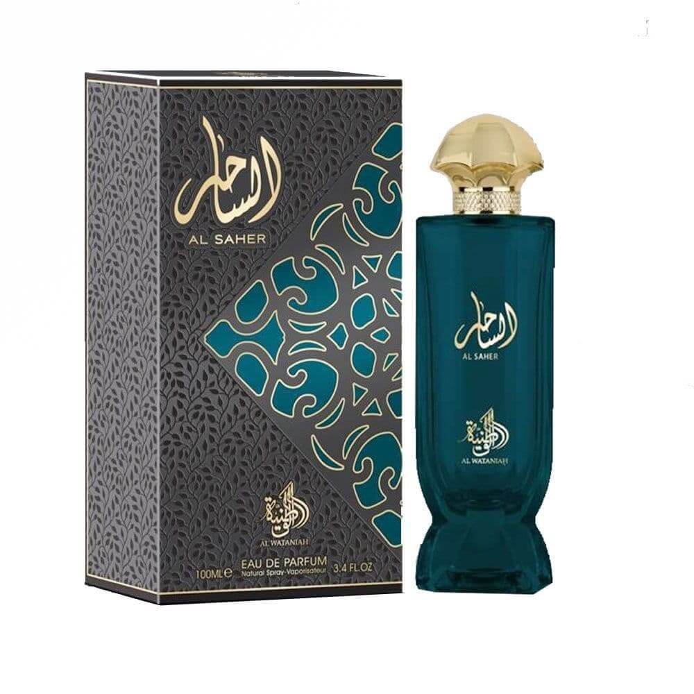 Al Saher 100ml Eau de Parfum by Al Wataniah bottle and box