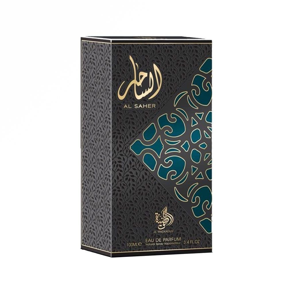 Al Saher 100ml Eau de Parfum by Al Wataniah perfume bottle close up