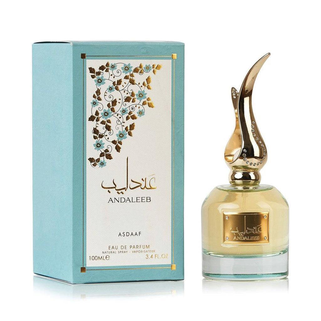 Andaleeb 100ml Eau de Parfum by Asdaaf bottle and box