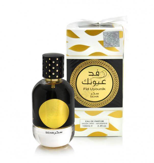 Fid Uyounik Sehr 100ml Eau de Parfum by Ard Al Zaafaran bottle and box
