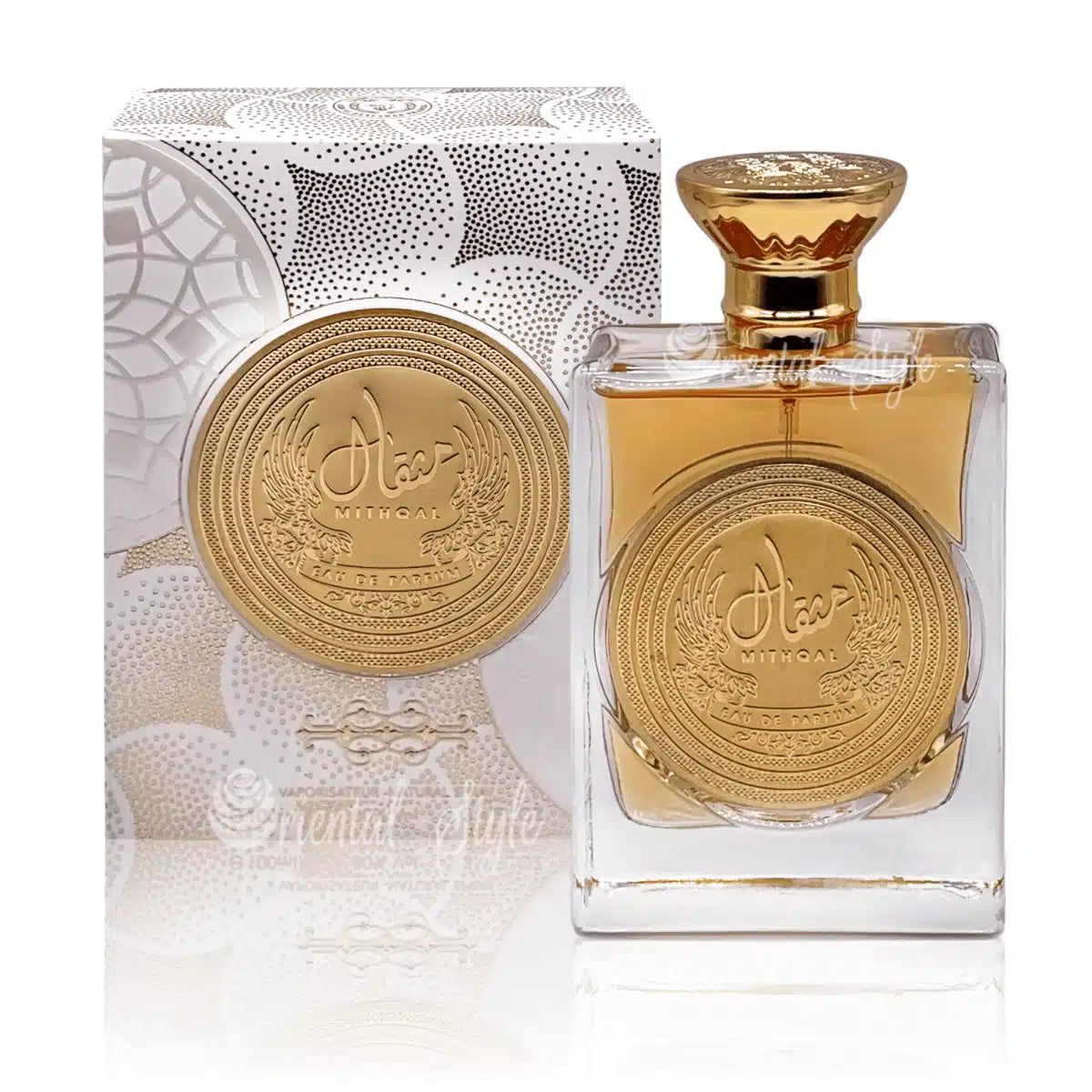 Mithqal 100ml Eau de Parfum by Ard Al Zaafaran perfume bottle close up