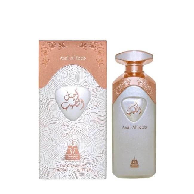 Asal Al Teeb 100ml Eau de Parfum by Bait Al Bakhoor bottle and box