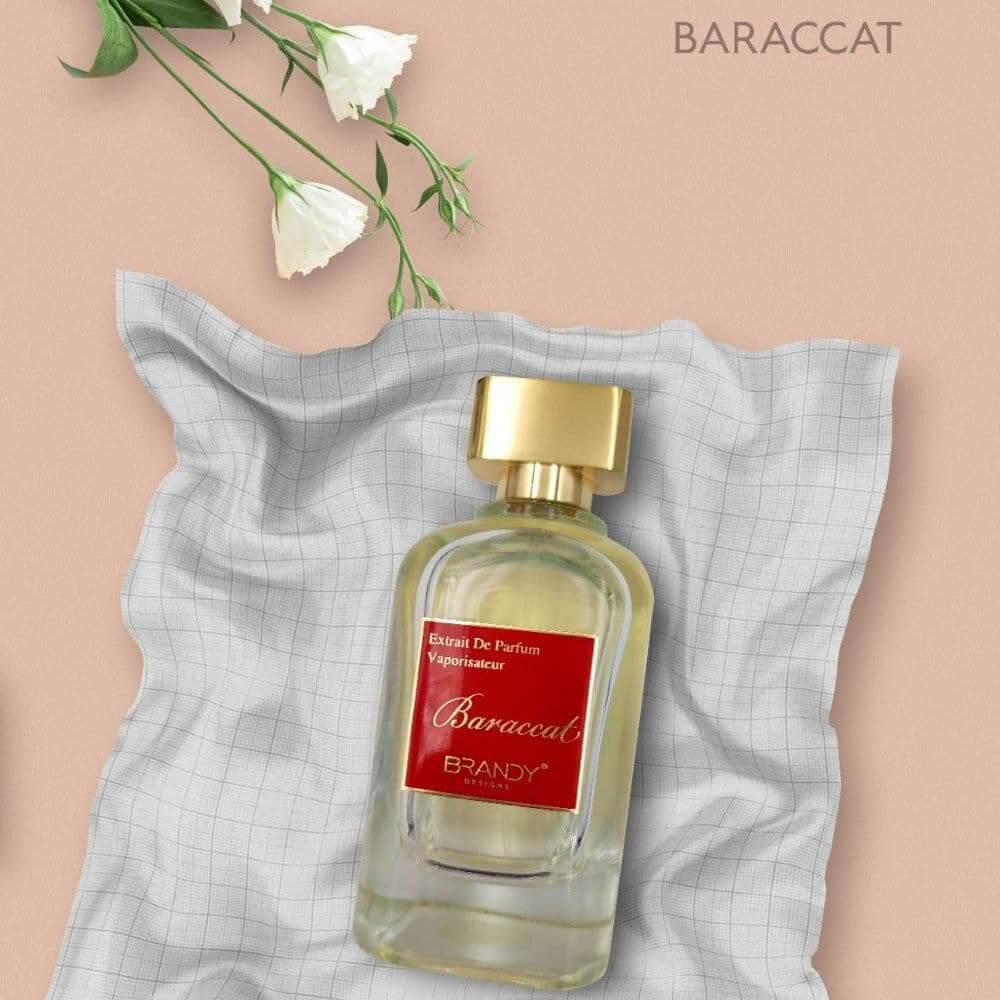 Baraccat 100ml Eau de Parfum by Brandy Designs fragrance packaging front view