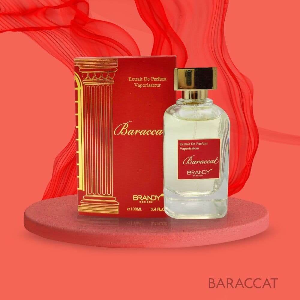 Baraccat 100ml Eau de Parfum by Brandy Designs bottle and box