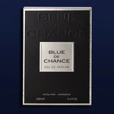 Blue De Chance 100ml Eau de Parfum by Maison Alhambra perfume bottle close up