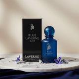 Blue Laverne Elixir by Laverne lifestyle fragrance presentation