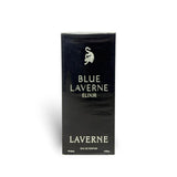 Blue Laverne Elixir packaging close-up by Laverne