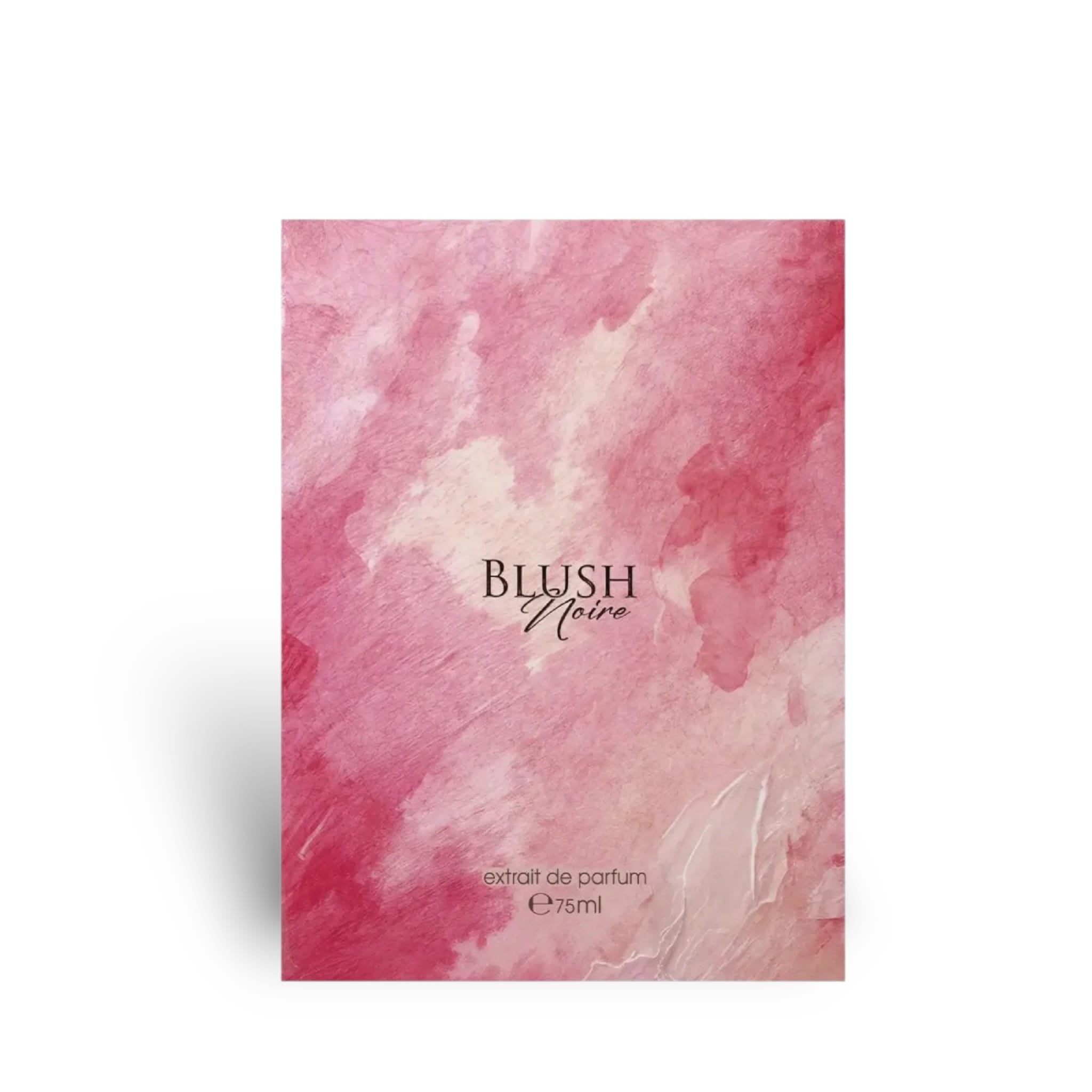 Close-up packaging box detail of Blush Noire Extrait de Parfum