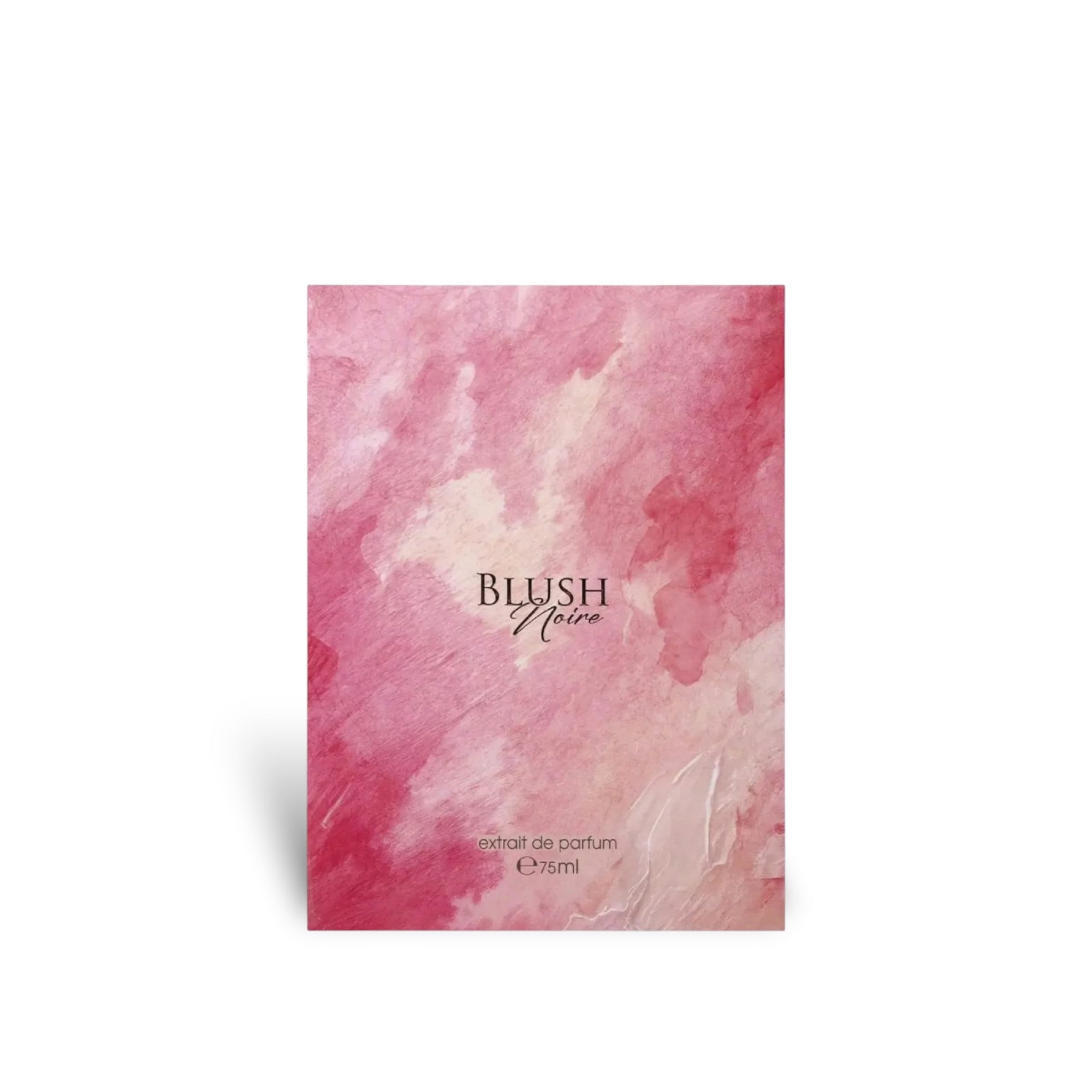 Close-up packaging box detail of Blush Noire Extrait de Parfum