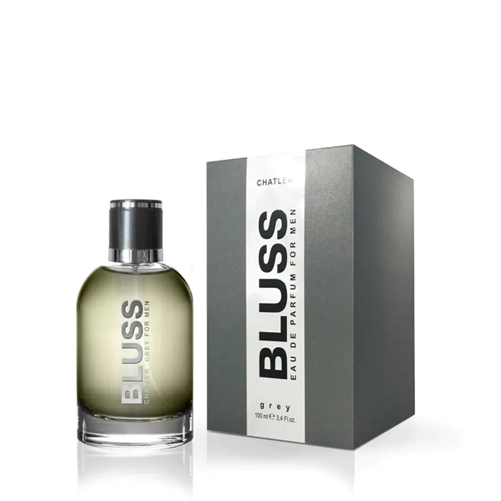 Chatler Bluss Grey 100ml Eau de Parfum by Chatler bottle and box