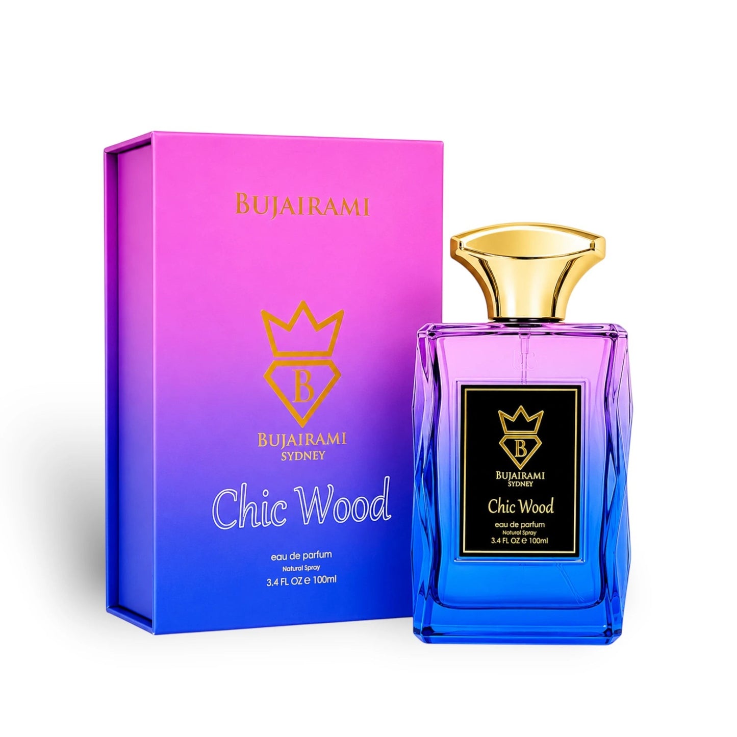 Bujairami Chic Wood Eau de Parfum with presentation box