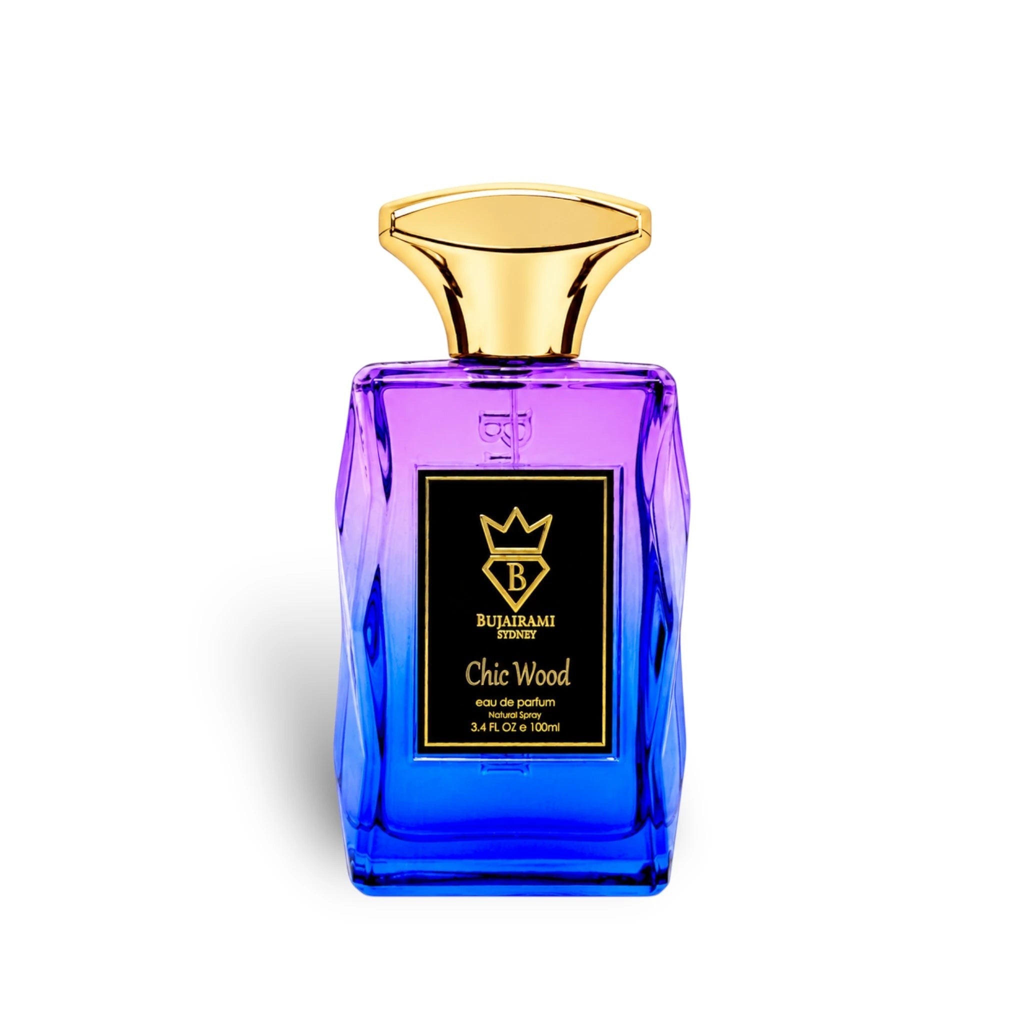 Bujairami Chic Wood 100ml Eau de Parfum front bottle view