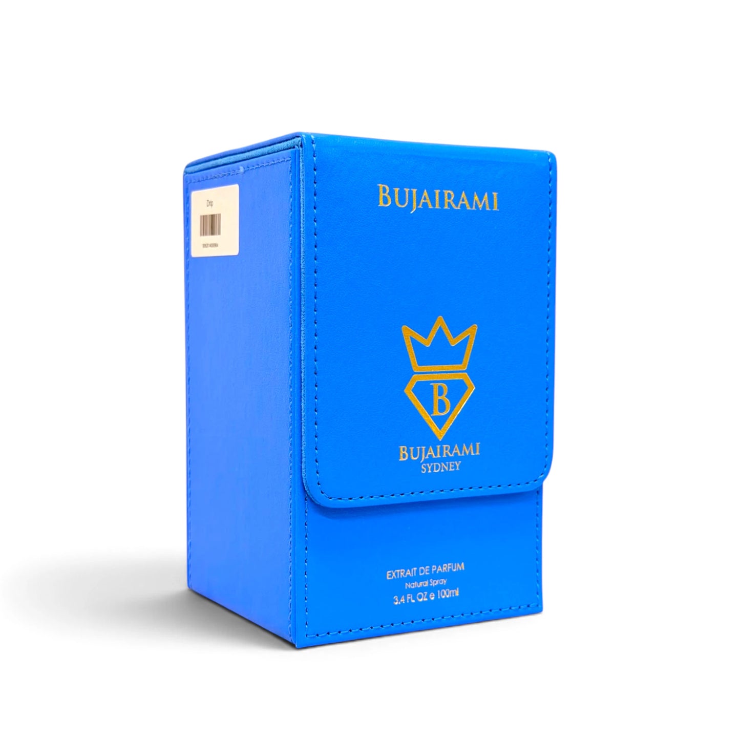Bujairami Drip Extrait de Parfum packaging close up