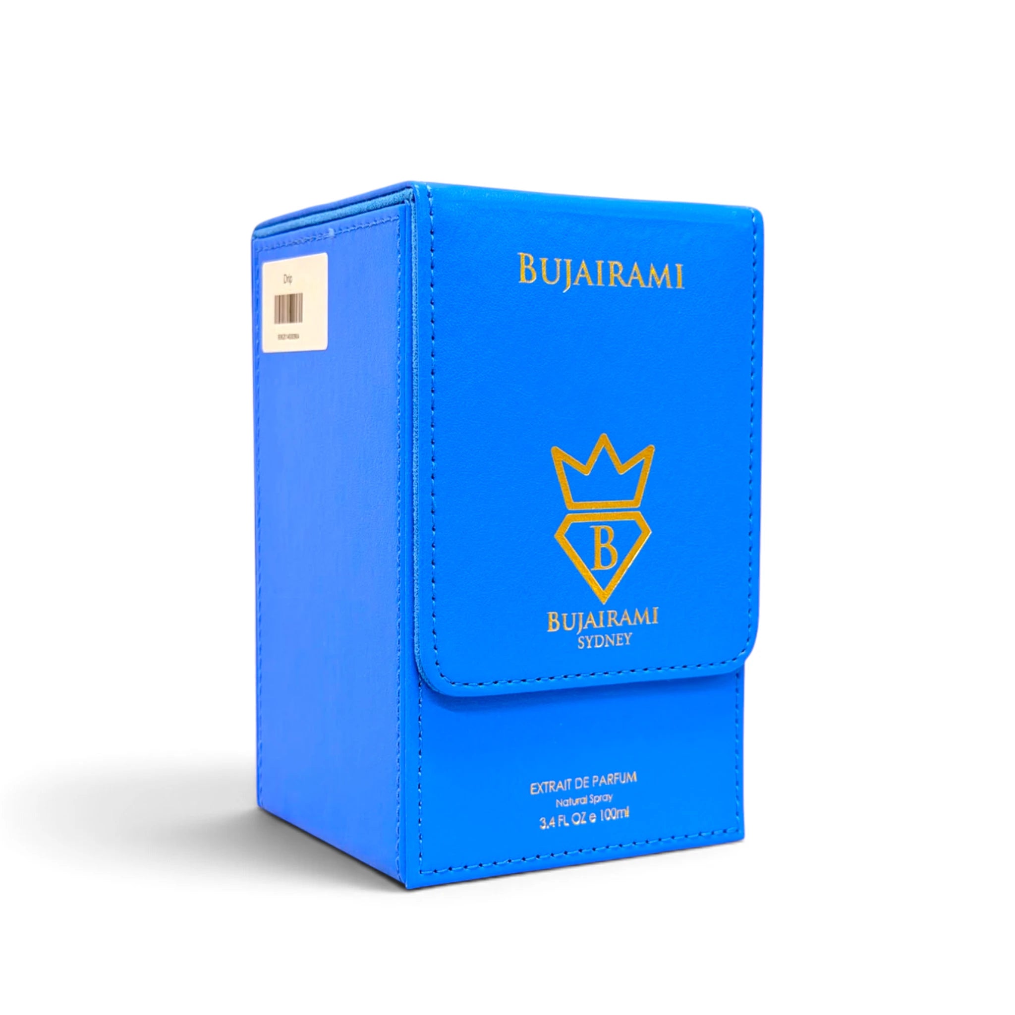 Bujairami Drip Extrait de Parfum packaging close up