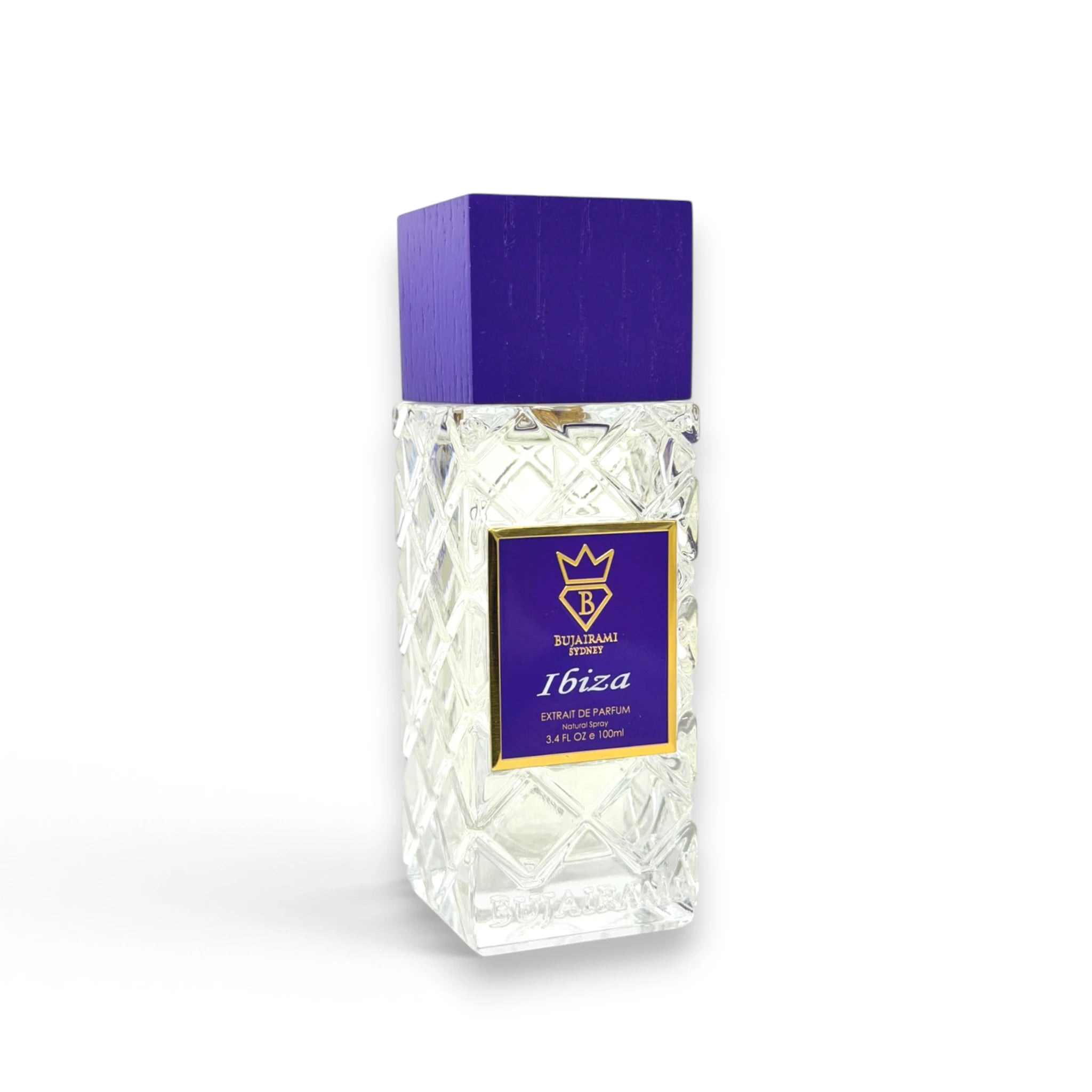 Bujairami Ibiza 100ml Extrait de Parfum bottle front view