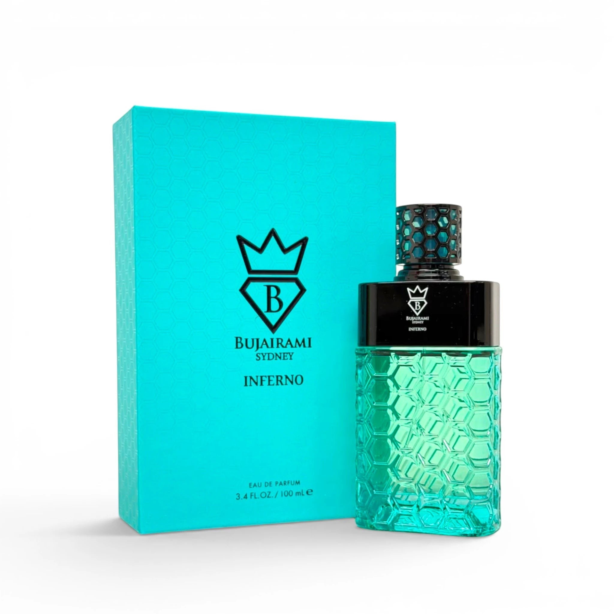 Bujairami Inferno Eau de Parfum with retail box