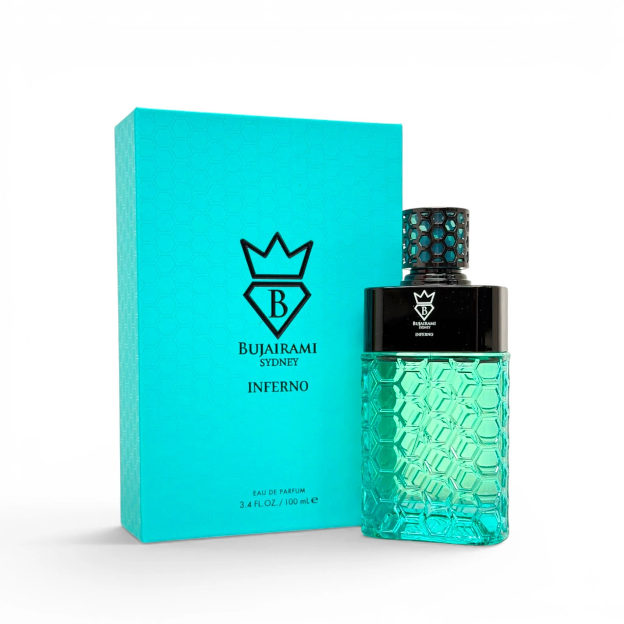 Bujairami Inferno Eau de Parfum with retail box