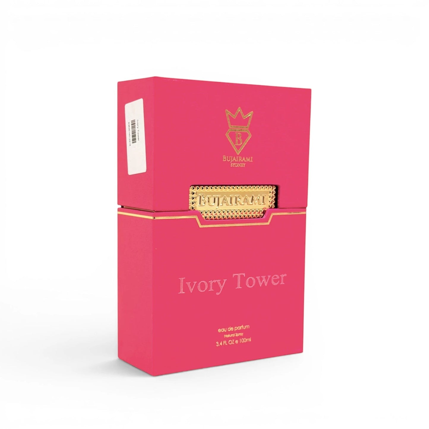 Close-up packaging of Bujairami Ivory Tower Eau de Parfum
