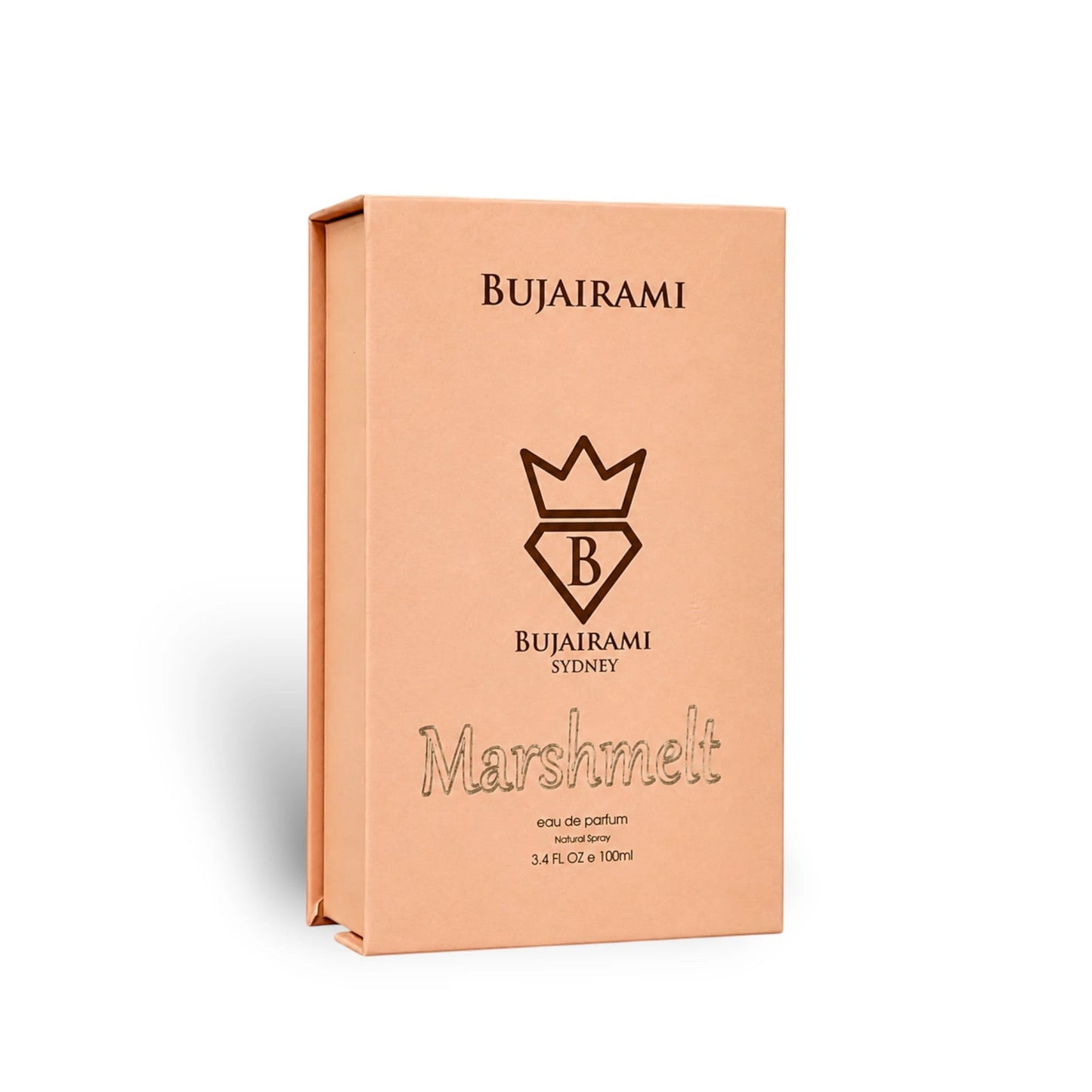 Close-up of the Bujairami Marshmelt packaging
