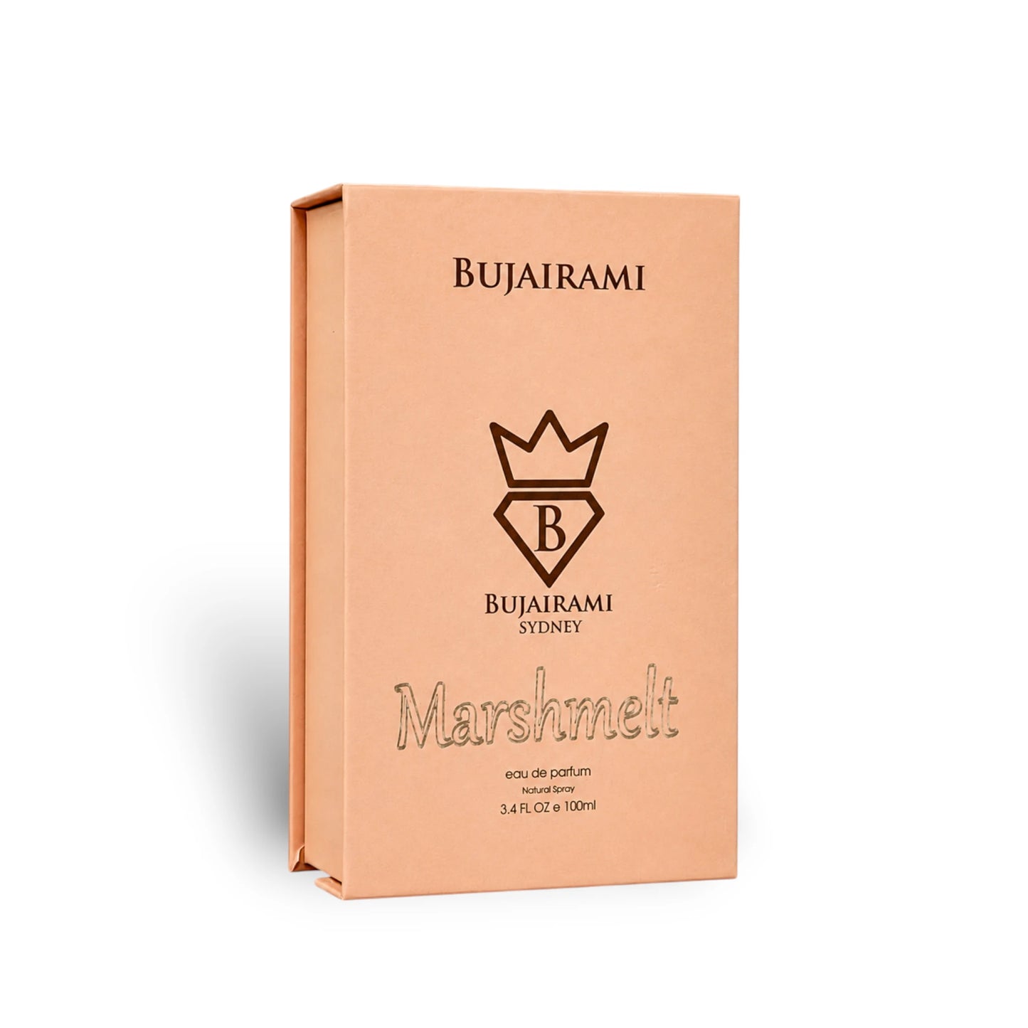 Close-up of the Bujairami Marshmelt packaging