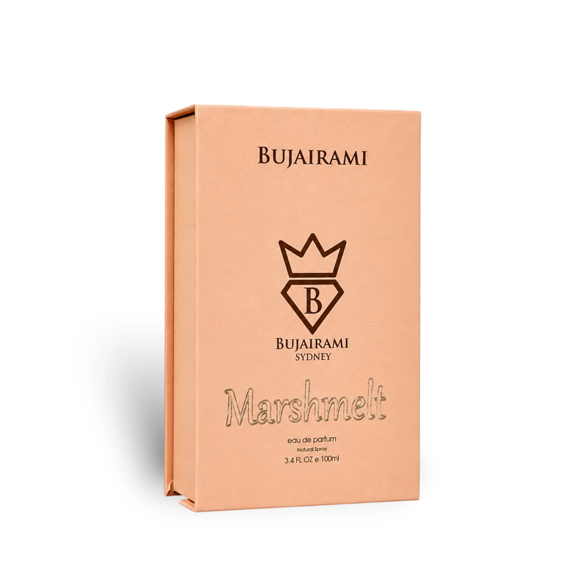 Close-up of the Bujairami Marshmelt packaging