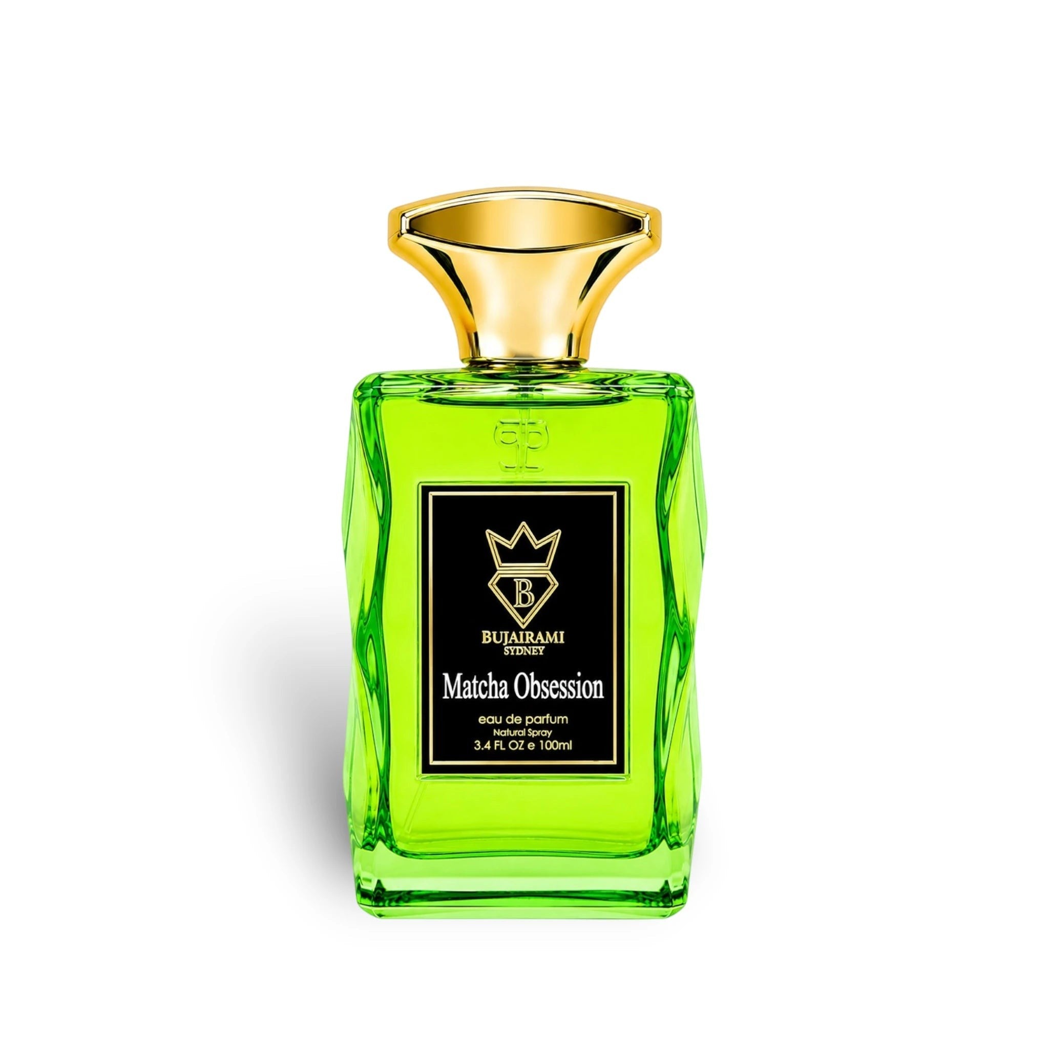 Bujairami Matcha Obsession 100ml Eau de Parfum front bottle