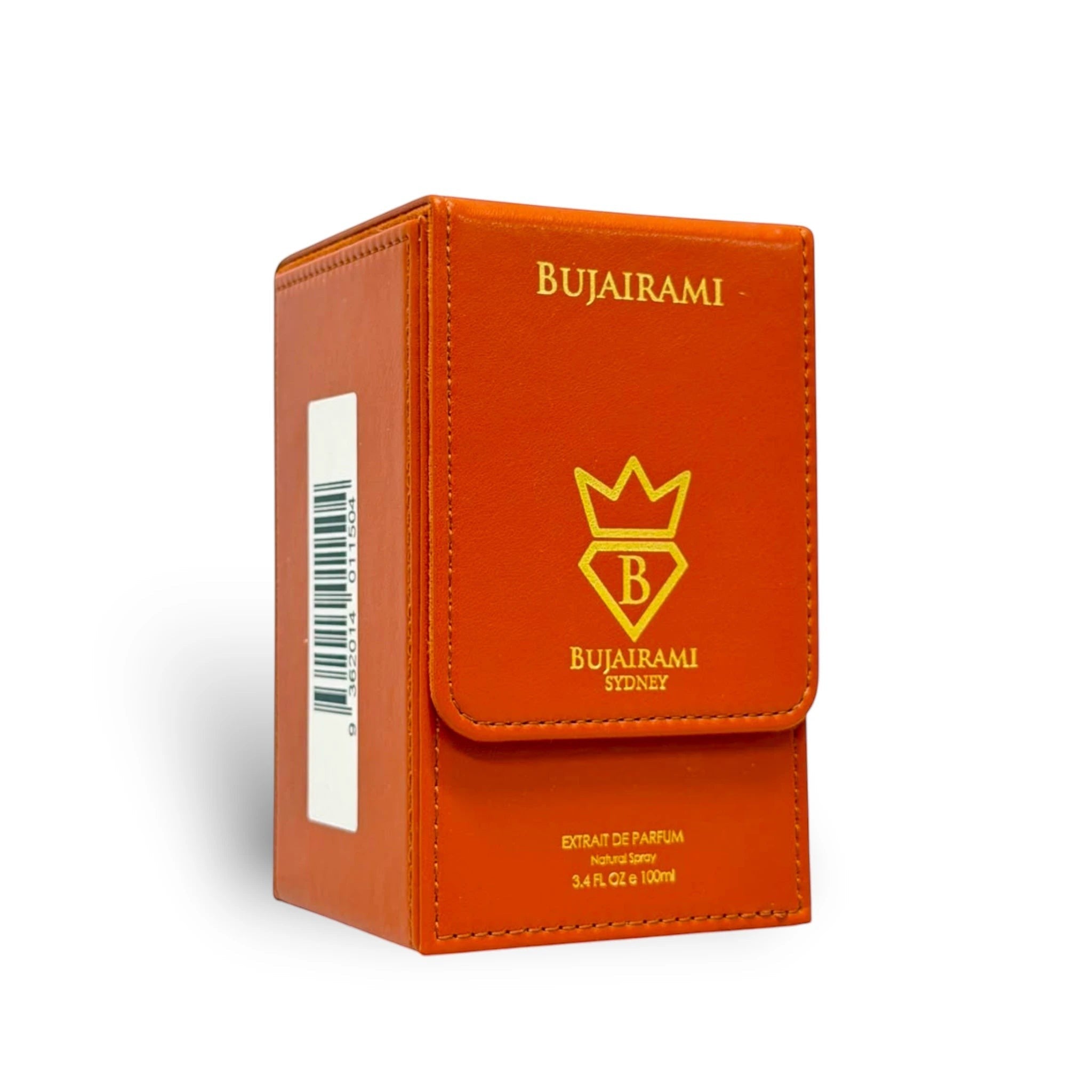 Close-up of Bujairami Oud Money packaging and bottle details
