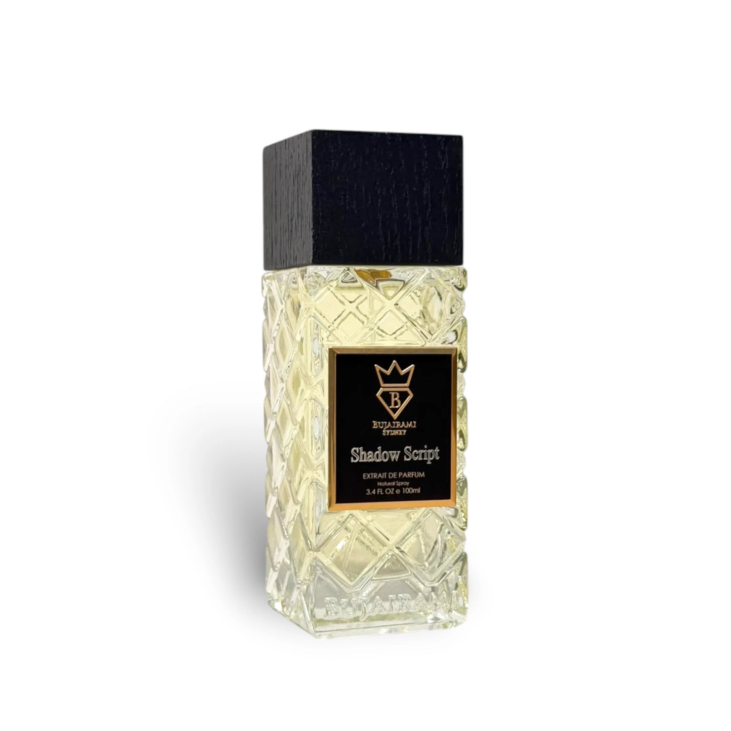 Bujairami Shadow Script 100ml Extrait de Parfum bottle