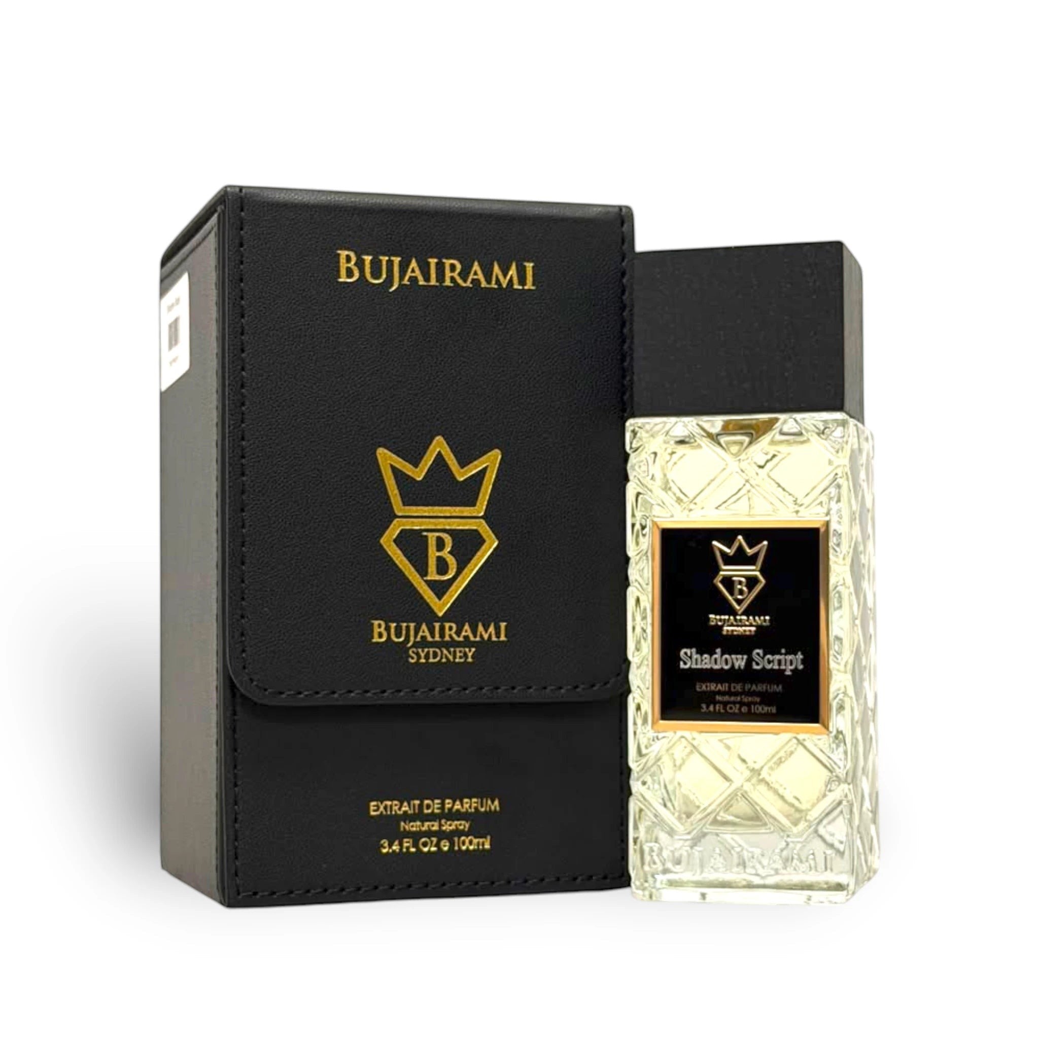 Bujairami Shadow Script Extrait de Parfum with box