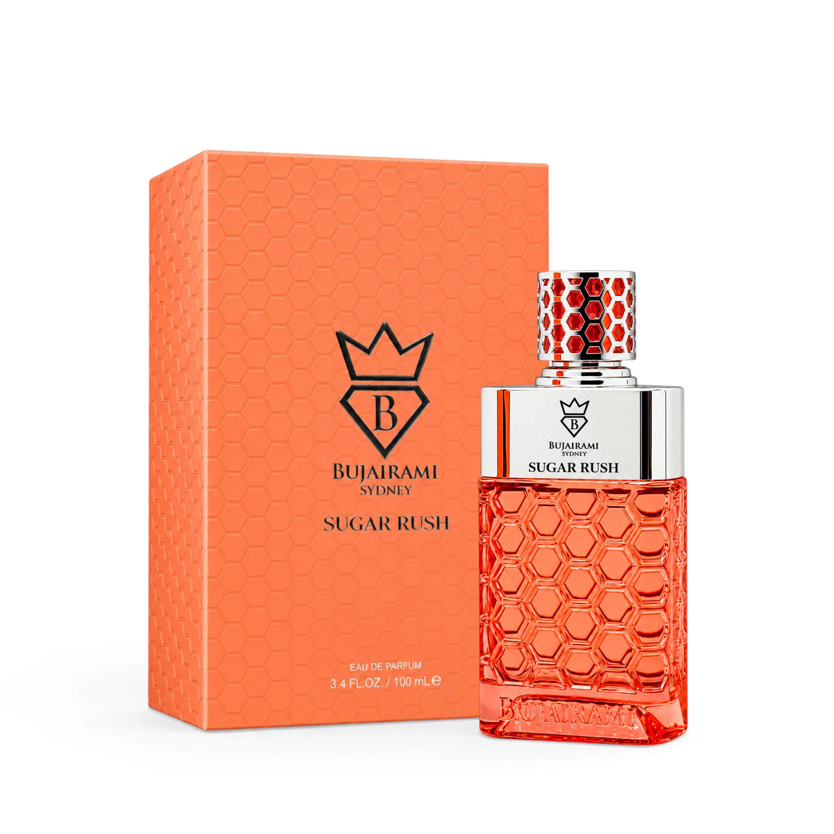 Bujairami Sugar Rush 100ml Eau de Parfum bottle and box