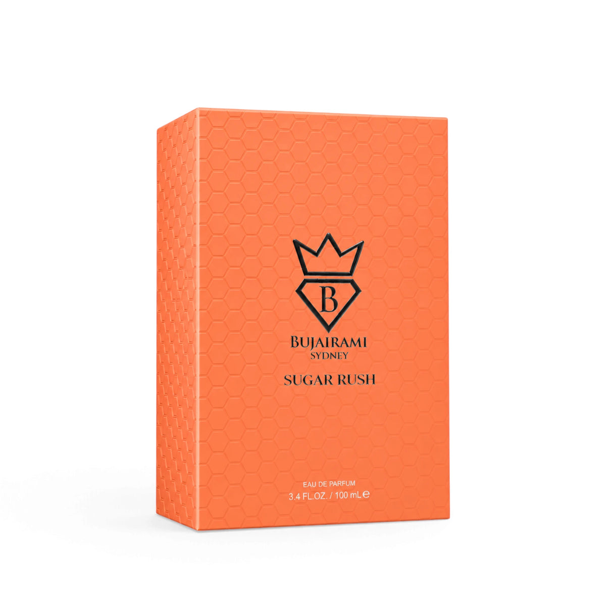 Bujairami Sugar Rush Eau de Parfum packaging close-up