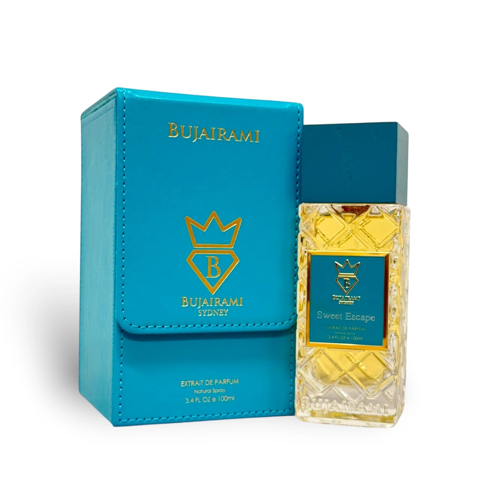 Bujairami Sweet Escape packaging and bottle