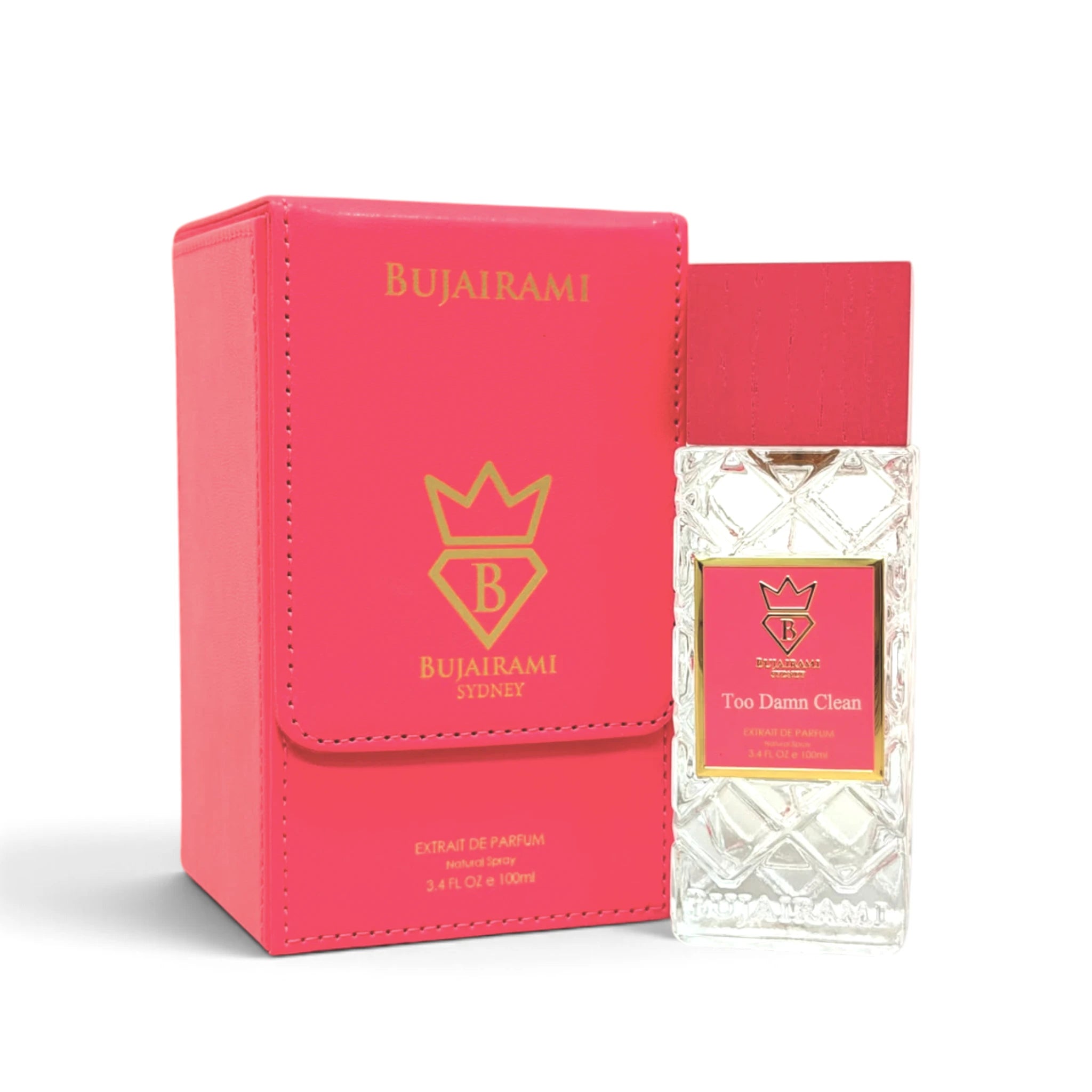 Bujairami Too Damn Clean 100ml Extrait de Parfum bottle and box