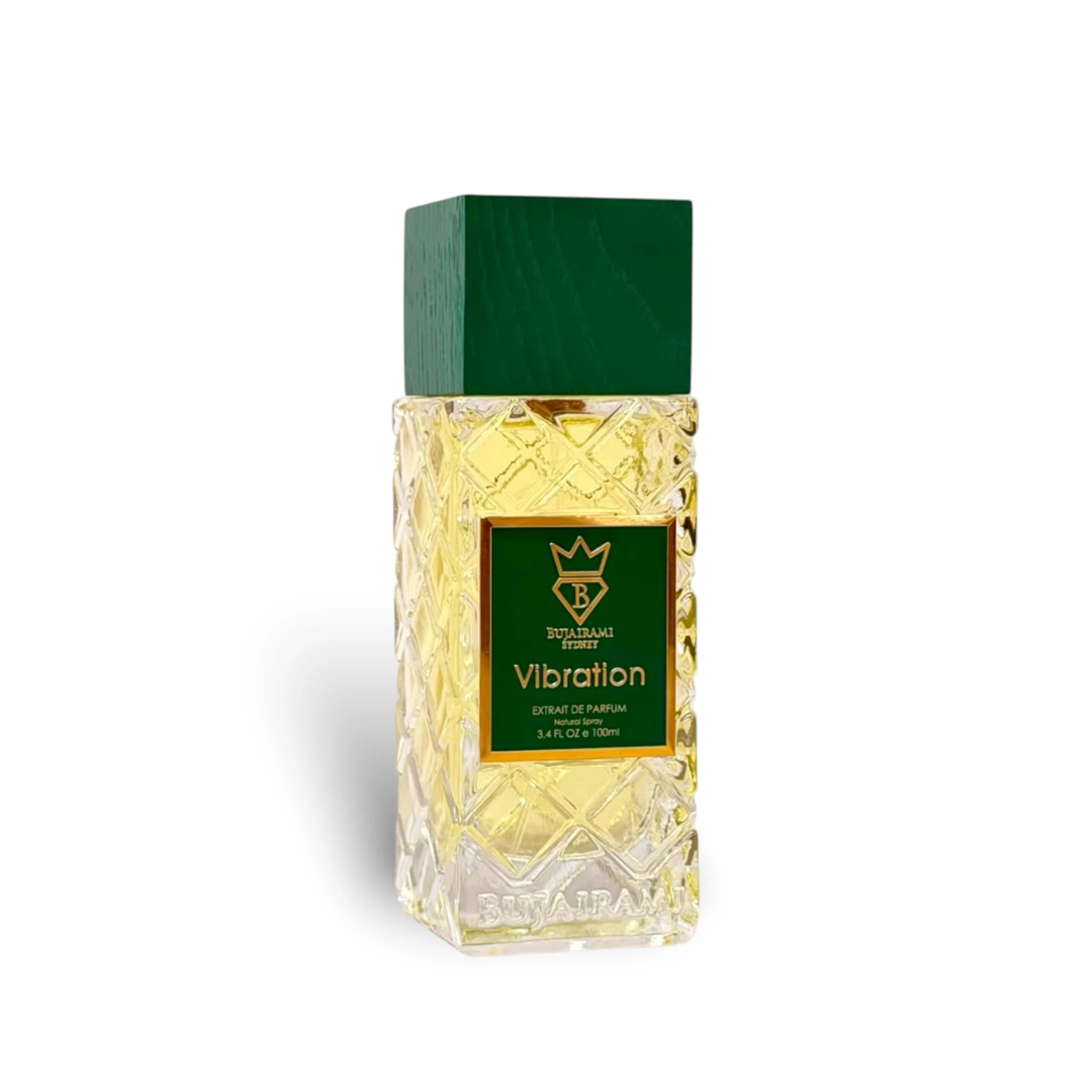 Bujairami Vibration 100ml Extrait de Parfum front bottle view