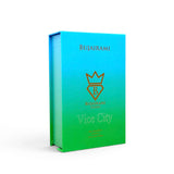 Close-up of Bujairami Vice City Eau de Parfum packaging