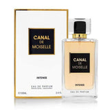 Canal De Moiselle Intense 100ml Eau de Parfum by Fragrance World perfume bottle close up