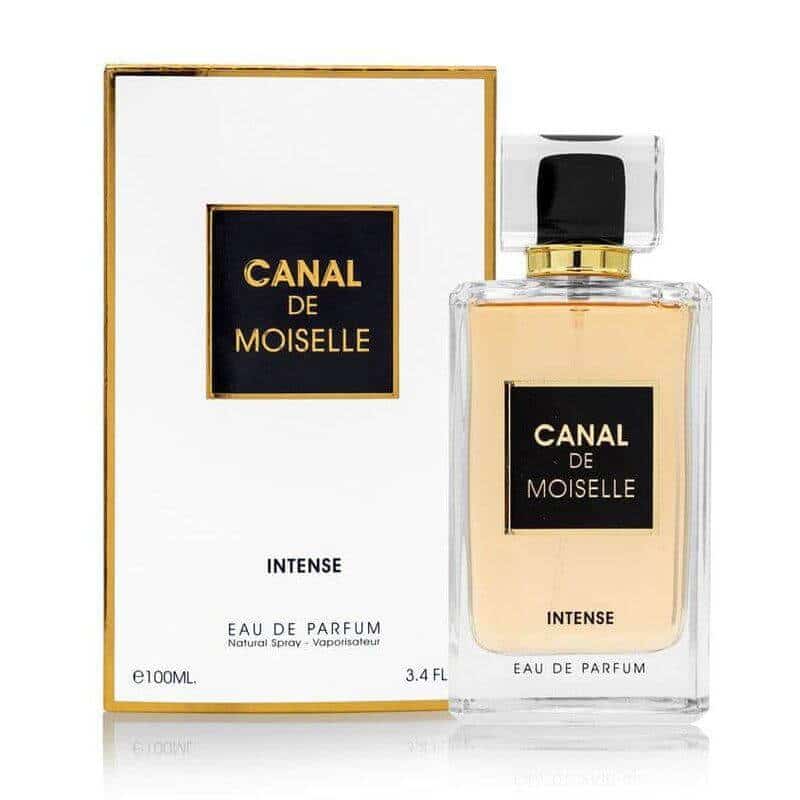 Canal De Moiselle Intense 100ml Eau de Parfum by Fragrance World perfume bottle close up