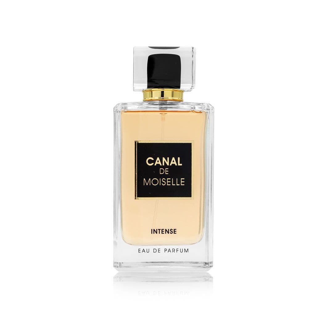 Canal De Moiselle Intense 100ml Eau de Parfum by Fragrance World fragrance packaging front view