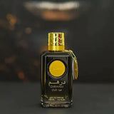 Dirham Oud 100ml Eau de Parfum by Ard Al Zaafaran perfume bottle close up